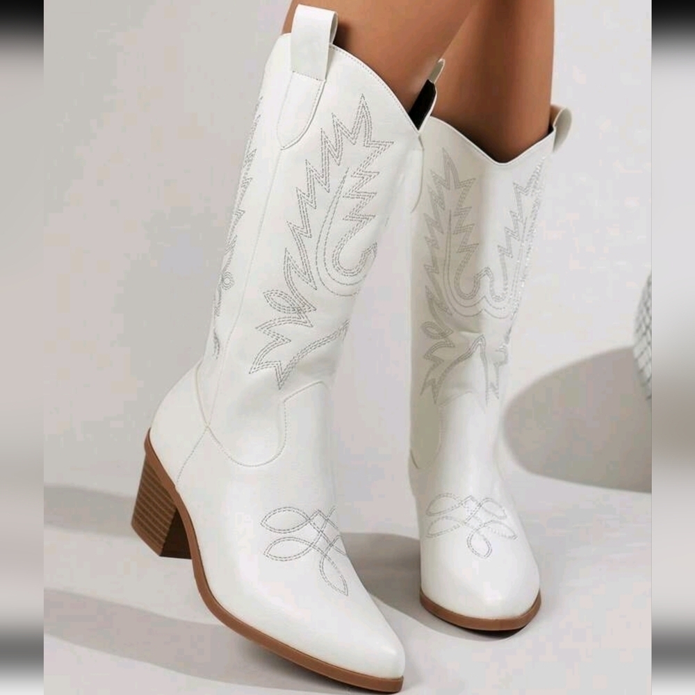 COPY - Women's Fashionable Western Boots Cowboy Boots For Outdoor Activities - Picture 3 of 5